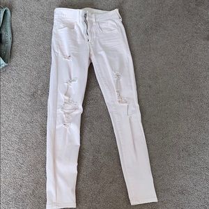 Distressed American Eagle Jeans - Light Pink